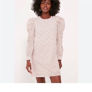 Hyacinth House Tuckernuck Textured Floral Puff Sleeve Clemons Mini Dress| Size L